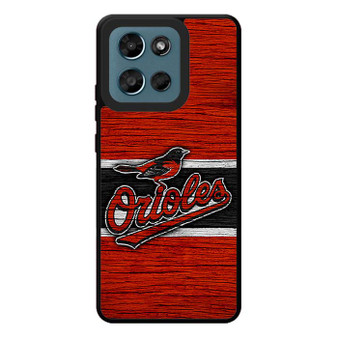Baltimore Orioles Wooden Style Motorola Moto G Play 2026 Case