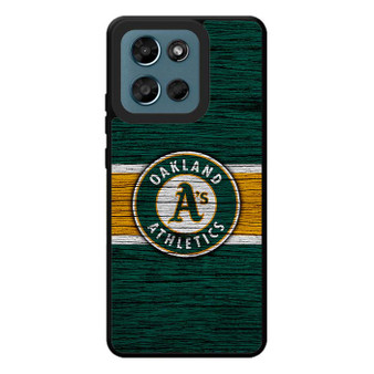 Oakland Athletics Wooden Style Motorola Moto G Play 2026 Case