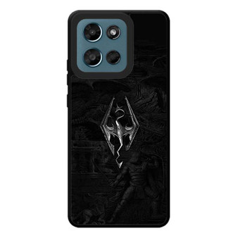 Skyrim V Metal Logo Motorola Moto G Play 2026 Case