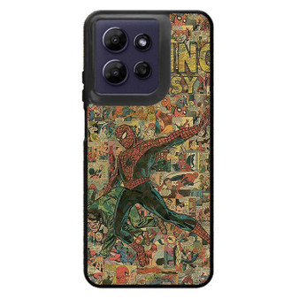 Amazing Spiderman Comic Pattern Motorola Moto G Power 2026 Case