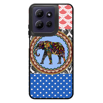 elephant aztec floral art Motorola Moto G Power 2026 Case