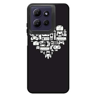 Gaming Stick in Hearth Pattern Motorola Moto G Power 2026 Case