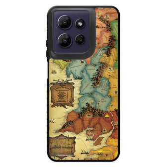 The Lord of The Rings map Motorola Moto G Power 2026 Case