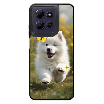 Cute puppy catching butterfly Motorola Moto G Power 2026 Case