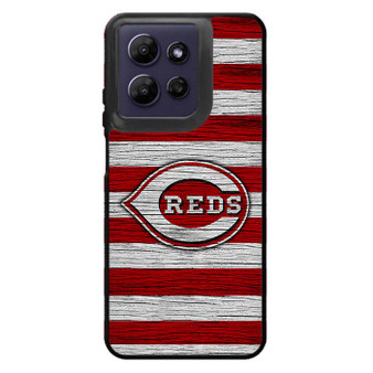Cincinnati Reds Wooden Style Motorola Moto G Power 2026 Case
