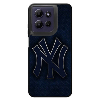 New York Yankees Blue metal Motorola Moto G Power 2026 Case