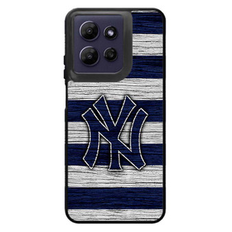 New York Yankees Wooden Style Motorola Moto G Power 2026 Case