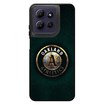 Oakland Athletics Green metal Motorola Moto G Power 2026 Case