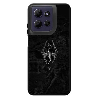 Skyrim V Metal Logo Motorola Moto G Power 2026 Case