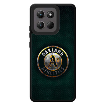 Oakland Athletics Green metal Motorola Moto G Stylus 2026 Case