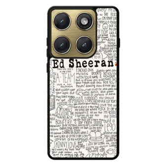 Ed Sheeran All Lyrics Motorola Edge 2026 Case