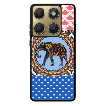 elephant aztec floral art Motorola Edge 2026 Case