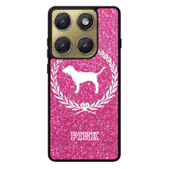 Glitter Pink Dog Logo Motorola Edge 2026 Case
