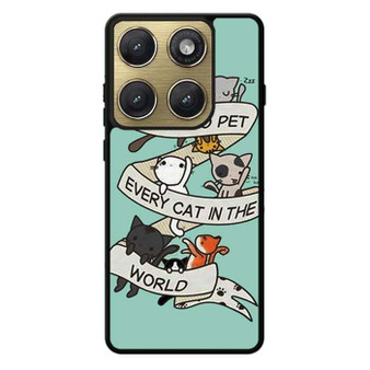I want to pet every cat in the world Motorola Edge 2026 Case