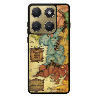 The Lord of The Rings map Motorola Edge 2026 Case