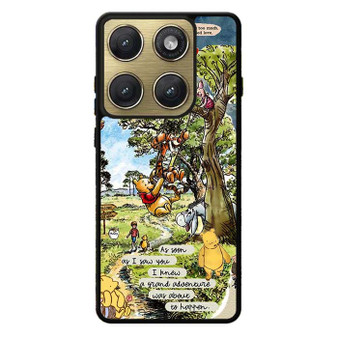 Winnie the pooh and friends quote Motorola Edge 2026 Case