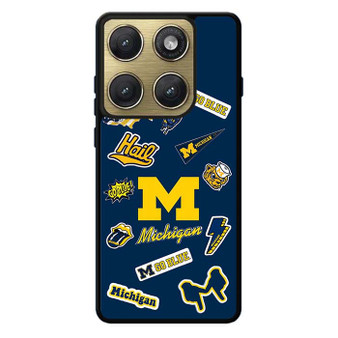 Michigan Wolverines themed decals Motorola Edge 2026 Case
