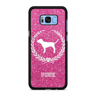 Glitter Pink Dog Logo Samsung Galaxy S8 | S8+ Case