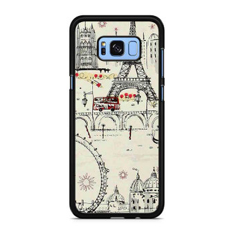 Paris Effel Tower Sketsa Samsung Galaxy S8 | S8+ Case