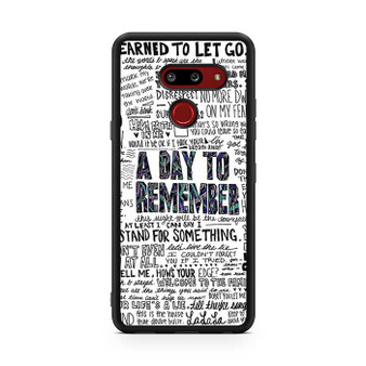 A day to remember Lyrics LG G8 ThinQ Case