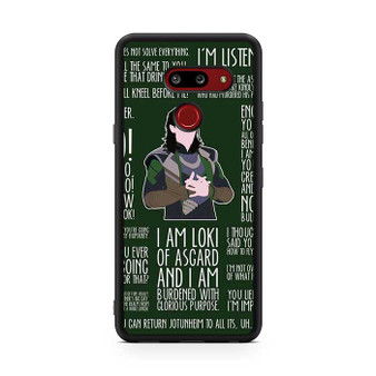 Loki Quotes LG G8 ThinQ Case