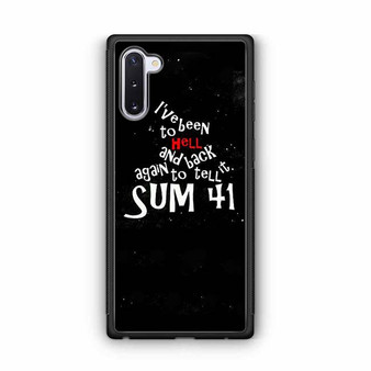 Sum 41 Lyrics Samsung Galaxy Note 10 Case