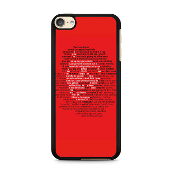 Che Guevara in Red Word iPod Touch 6 Case