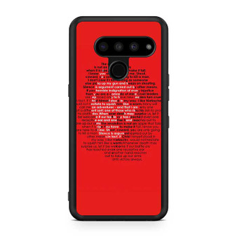 Che Guevara in Red Word LG V50 ThinQ 5G Case