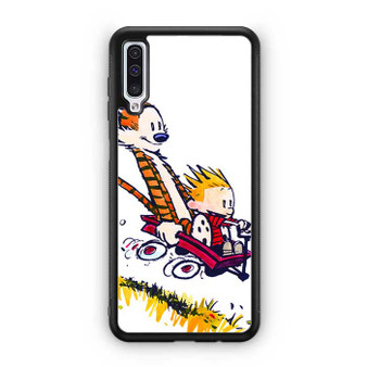 Calvin and Hobbes Riding Imagination Car Samsung Galaxy A50 Case