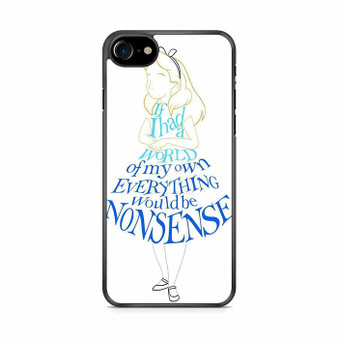 Alice In Typograph iPhone SE 2020 Case
