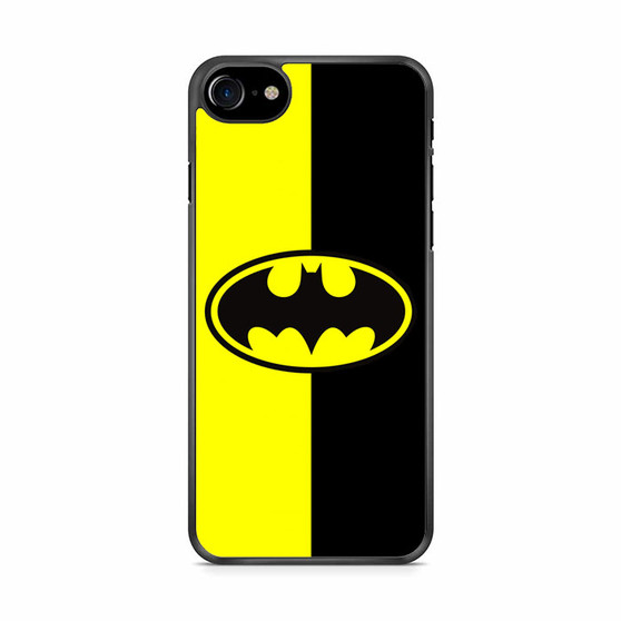 Batman Old Logo With Black & Yellow Background iPhone SE 2020 Case