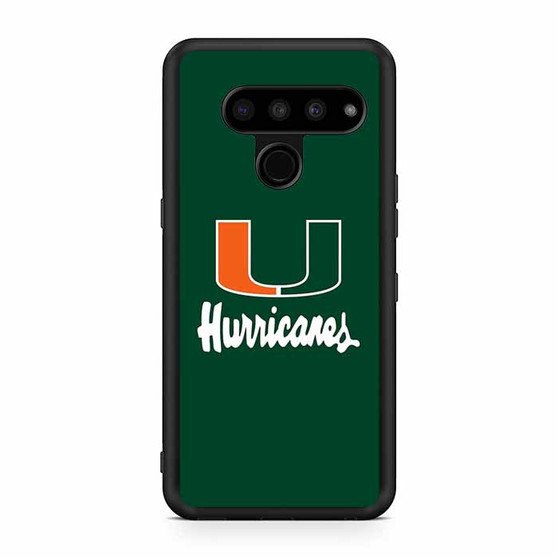 Miami Hurricanes Logo LG V50 ThinQ 5G Case