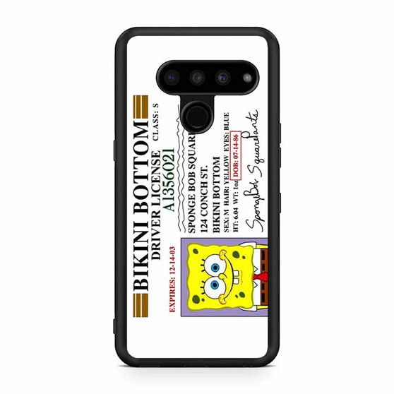 Spongebob Squarepants Driver License LG V50 ThinQ 5G Case