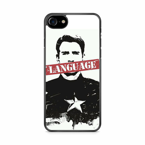 Captain America Language iPhone SE 2020 Case