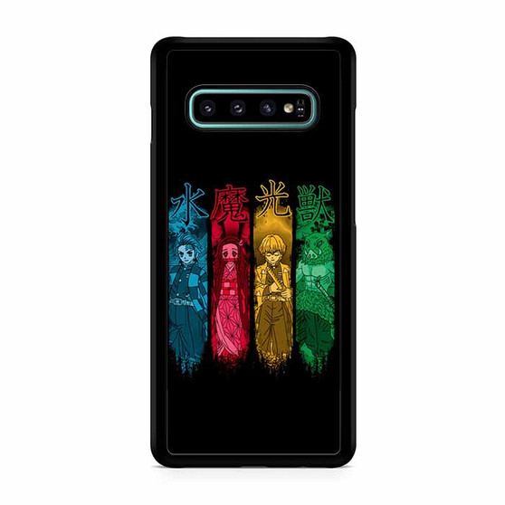 Kimetsu No Yaiba in Neon Art Samsung Galaxy S10 | S10 5G | S10+ | S10e | S10 Lite Case