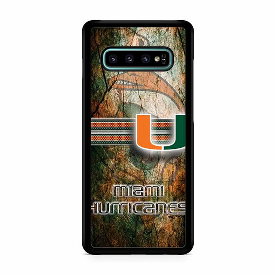 Miami Hurricanes 1 Samsung Galaxy S10 | S10 5G | S10+ | S10e | S10 Lite Case