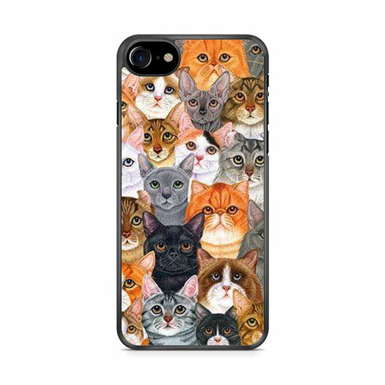 cat collage iPhone SE 2020 Case
