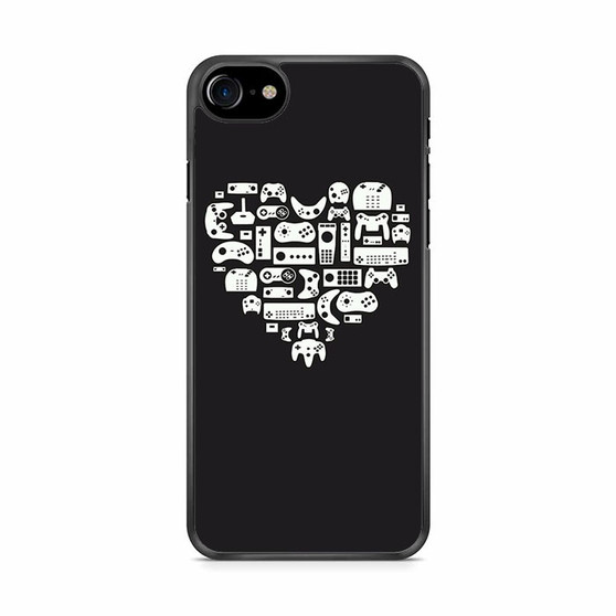 Gaming Stick in Hearth Pattern iPhone SE 2020 Case