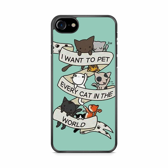 I want to pet every cat in the world iPhone SE 2020 Case