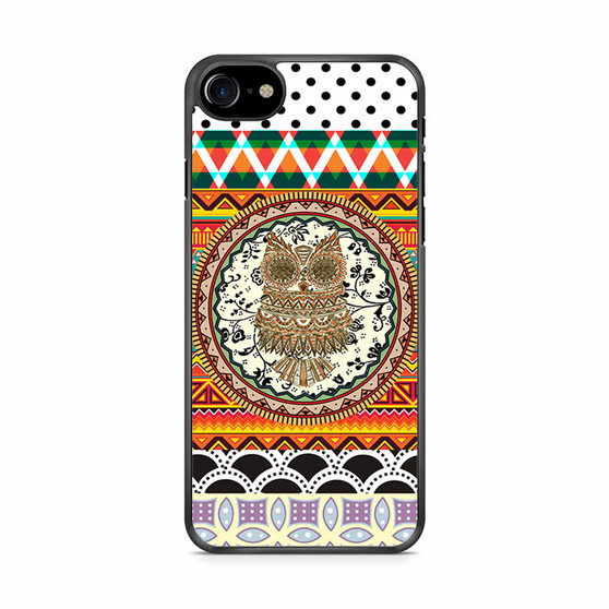 owl aztec collage iPhone SE 2020 Case