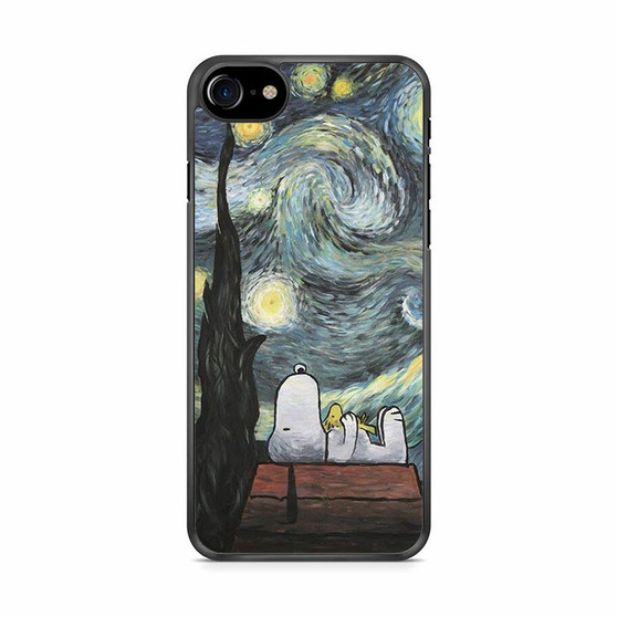 Snopy in Paint iPhone SE 2020 Case