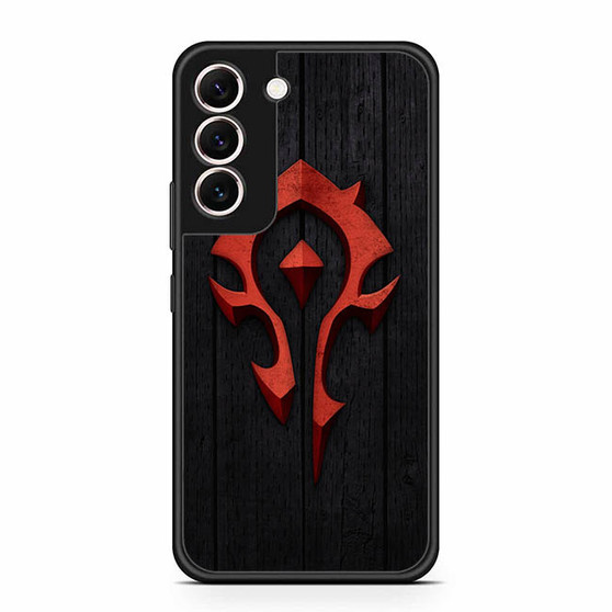 Warcraft With Wooden Pattern Background Samsung Galaxy S22 | S22+ Case