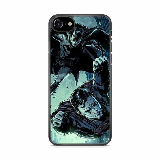 Superman and Batman as a Team iPhone SE 2020 Case