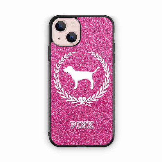 Glitter Pink Dog Logo iPhone 13 Series Case