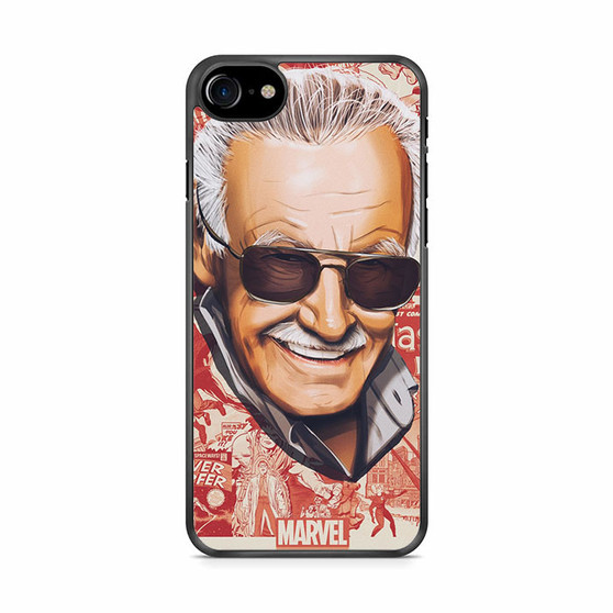 Stann Lee Marvel Art iPhone SE 2020 Case