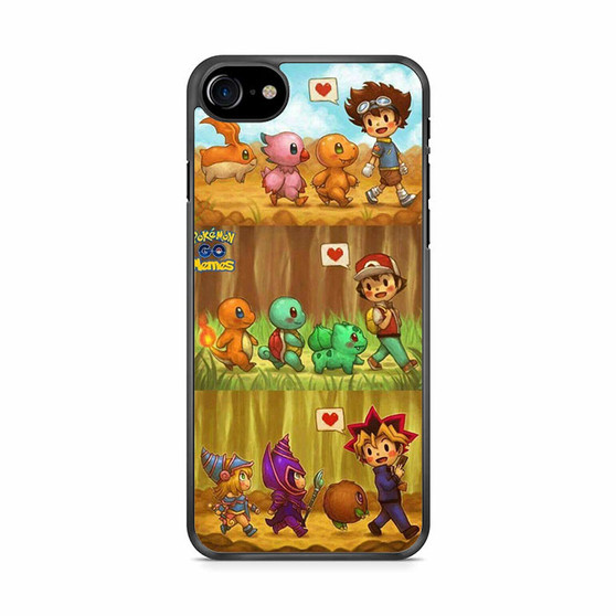 Pokemon Digimon Yugo Oh iPhone SE 2020 Case