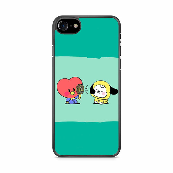 Tata and Chimmy BT21 iPhone SE 2020 Case