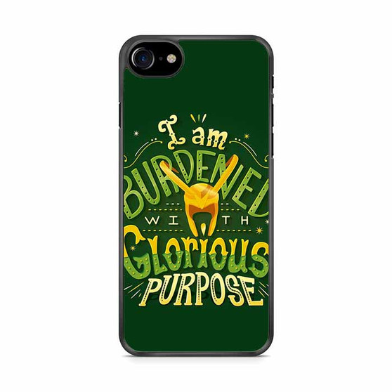Loki Quotes Glorious Purpose iPhone SE 2020 Case