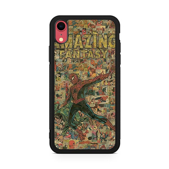 Amazing Spiderman Comic Pattern iPhone XR Case