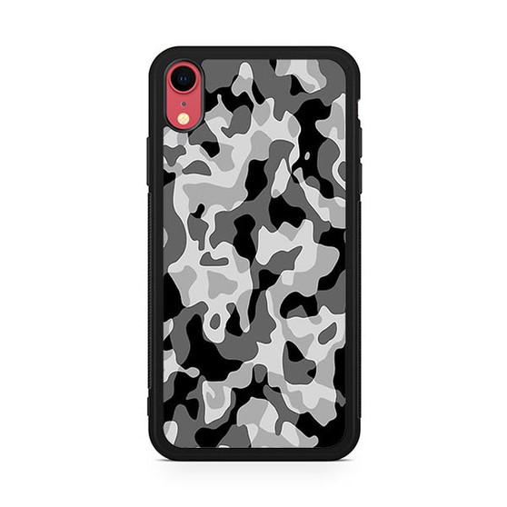 black camouflage iPhone XR Case